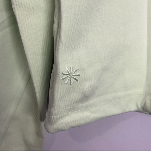 Athleta Seasoft Rib 1/4 Zip Popover Honeydew Size XS NWT Green - Picture 5 of 6